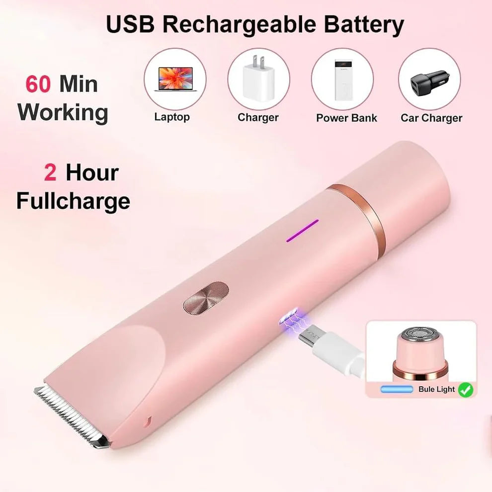 Pinterest Market™ - 2 in 1 Painless Bikini Hair Trimmer