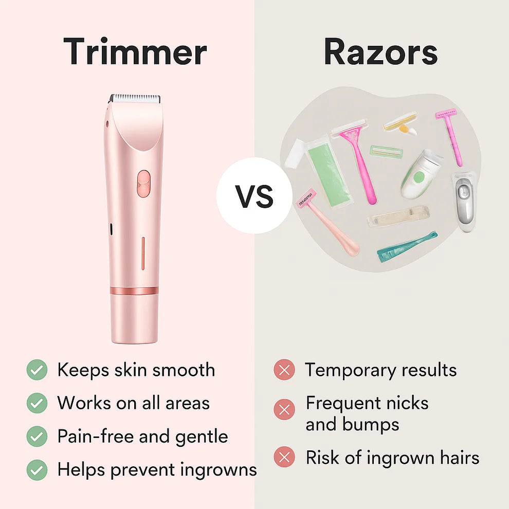Pinterest Market™ - 2 in 1 Painless Bikini Hair Trimmer